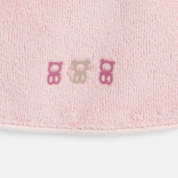 Baby girl's pink terry bibs...