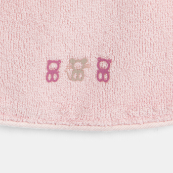 Bavoir éponge fleuri rose bébé fille (lot de 5)