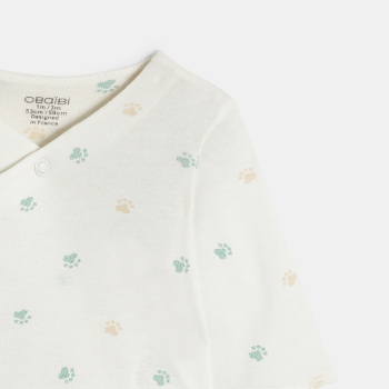 Unisex baby green stars bodysuit (set of 2)