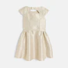 Robe cérémonie jacquard doré Fille