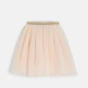 Girl's short tutu skirt in nude pink tulle