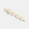 Baby girl's white tulle floral headband