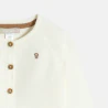 Newborn white knitted cardigan