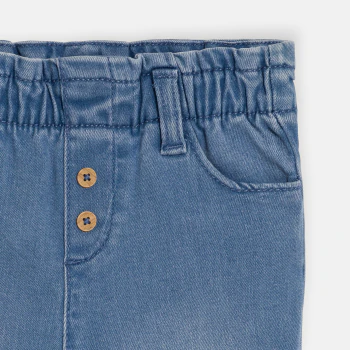 Baby girl's blue high rise trousers