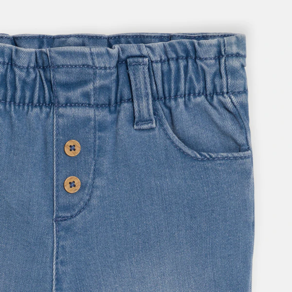 Baby girl's blue high rise trousers