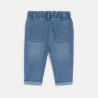 Baby girl's blue high rise trousers