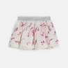 Jupe fluide à nœuds taille brillante rose bébé fille