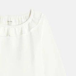 Baby girl's white pointelle...