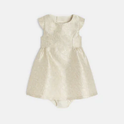 Baby girl's elegant beige...