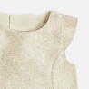 Robe chic en jacquard irisé beige bébé fille