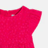 Robe de fête brodée rose bébé fille
