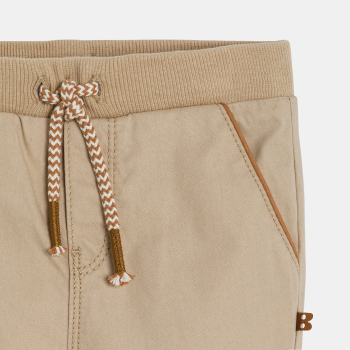 Jogpant coton beige bébé garçon
