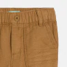 Pantalon lin et coton marron bébé garçon