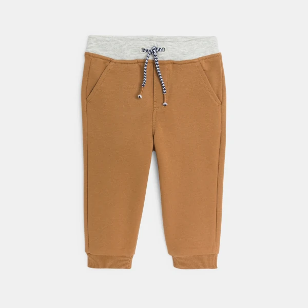 Baby boy's brown joggers