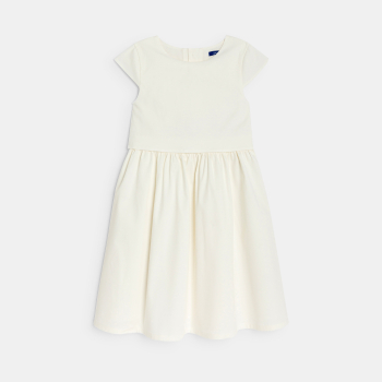Girl's white formal dress