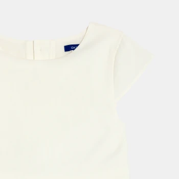 Girl's white formal dress