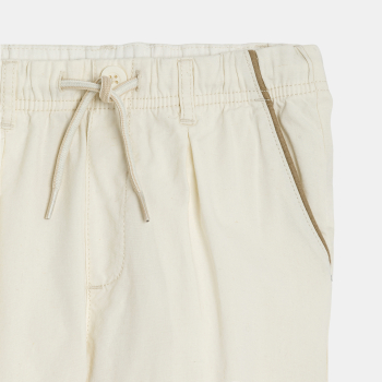 Pantalon carrot élastiqué écru Garçon