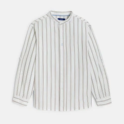 Chemise rayée blanc Garçon