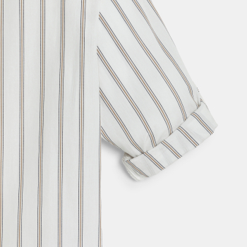 Chemise rayée blanc Garçon