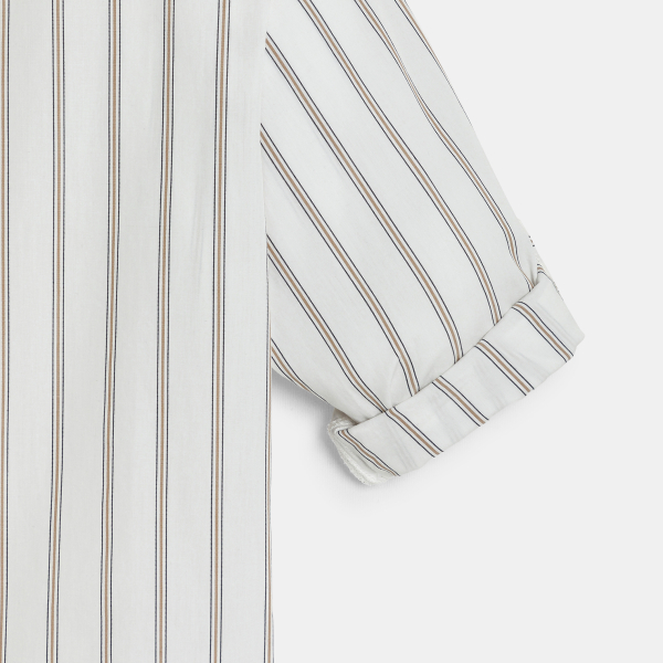 Chemise rayée blanc Garçon