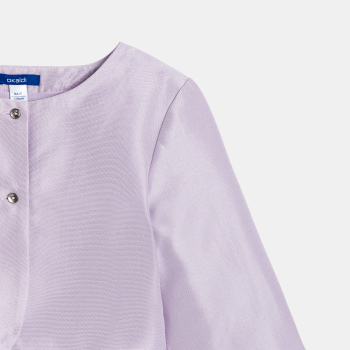 Veste boléro satinée mauve Fille