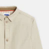 Surchemise en toile unie beige Garçon