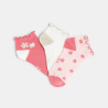 Girl's patterned trainer socks (set of 3)