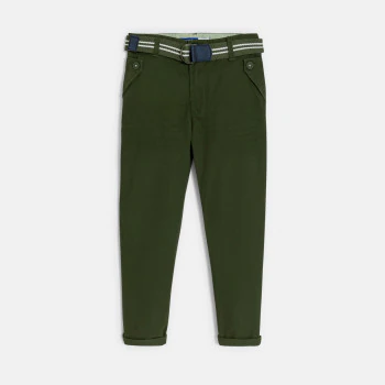 Pantalon carrot vert foncé Garçon