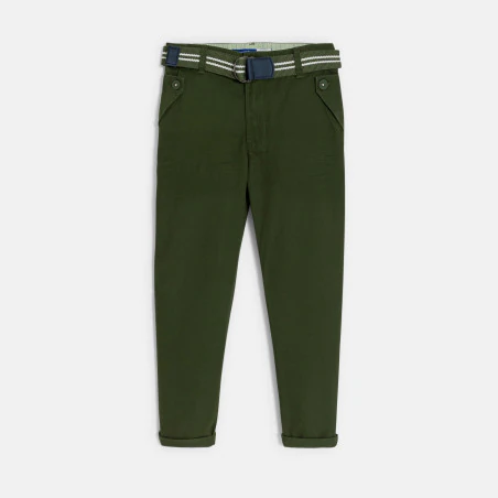 Pantalon carrot vert foncé Garçon