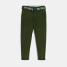 Boy's dark green carrot-cut trousers