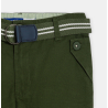 Boy's dark green carrot-cut trousers
