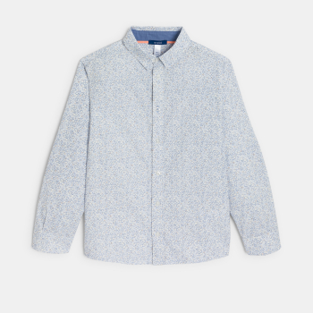 Boy's blue printed shirt