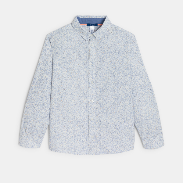 Boy's blue printed shirt