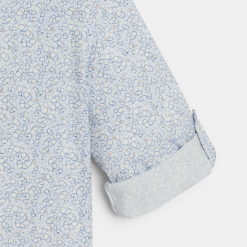 Boy's blue printed shirt