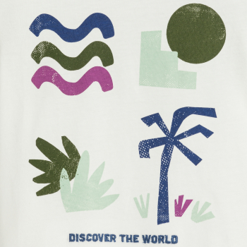 Baby boy's white palm tree T-shirt