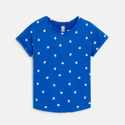 Girl's blue short-sleeve...