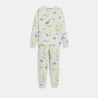Boy's grey 2-piece printed jersey pyjamas
