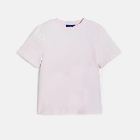 Girls basic plain pink T-shirt