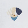 Baby boy's short-sleeve envelope-neckline blue bodysuit (pack of 3)