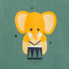 Pyjama jersey léger éléphant musicien vert bébé garçon