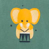 Pyjama jersey léger éléphant musicien vert bébé garçon