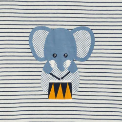 Baby boy's blue striped...