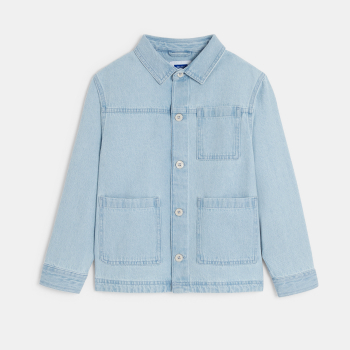 Veste workwear en jean bleu Fille