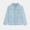 Blue denim shacket