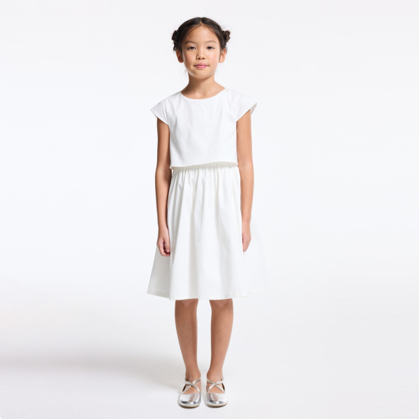 Robe de cérémonie blanc Fille