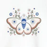 Baby girl's blue textured butterfly T-shirt