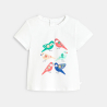 Baby girl's green bird T-shirt