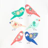 T-shirt oiseau vert bébé fille