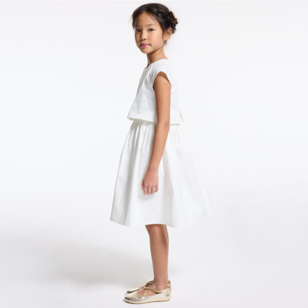 Robe de cérémonie blanc Fille