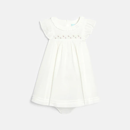 Robe de cérémonie à volants blanc bébé fille